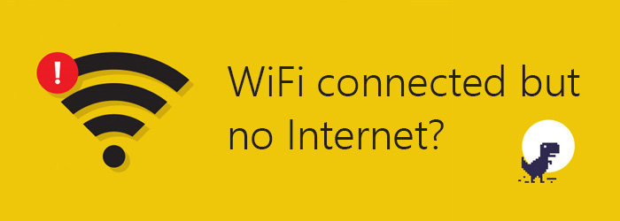 WiFi bağlı, ancak İnternet yok