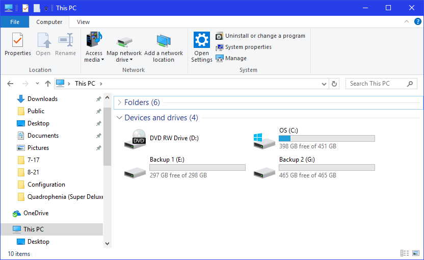 Windows 10 depolama alanı oluşturma