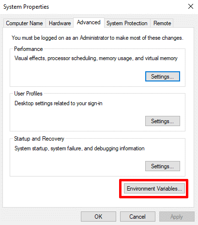 syssettings